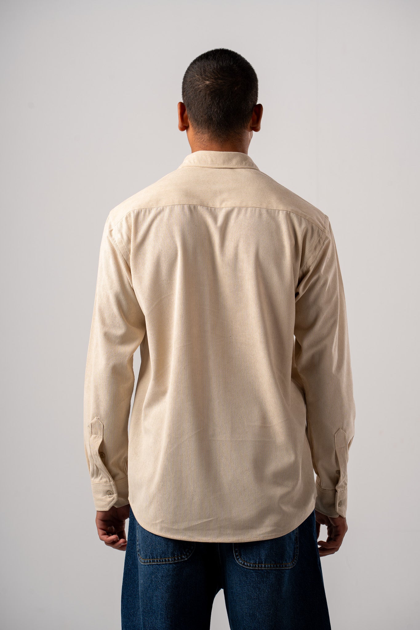 Beige Corduroy Shirt